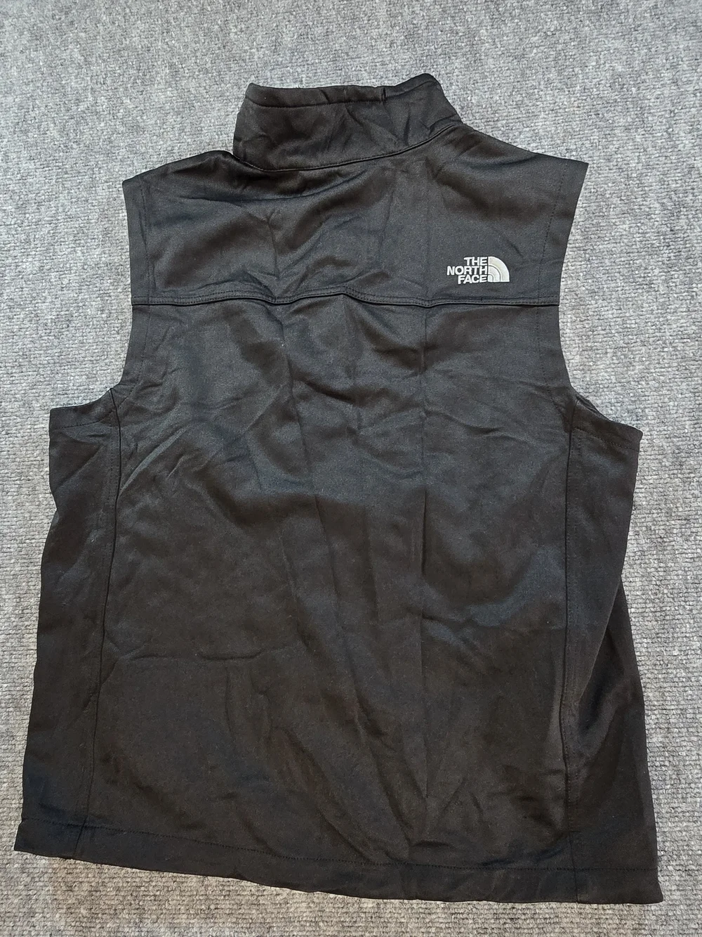 The North Face WindWall Vest Mens M Black Full Zip Softshell Logo Outdoor